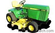 John Deere 430 technische daten