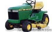 John Deere LX186 technische daten 